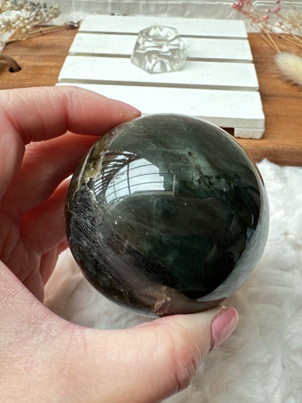 Beautiful Labradorite Sphere (LAB5) - Picture 5 of 10
